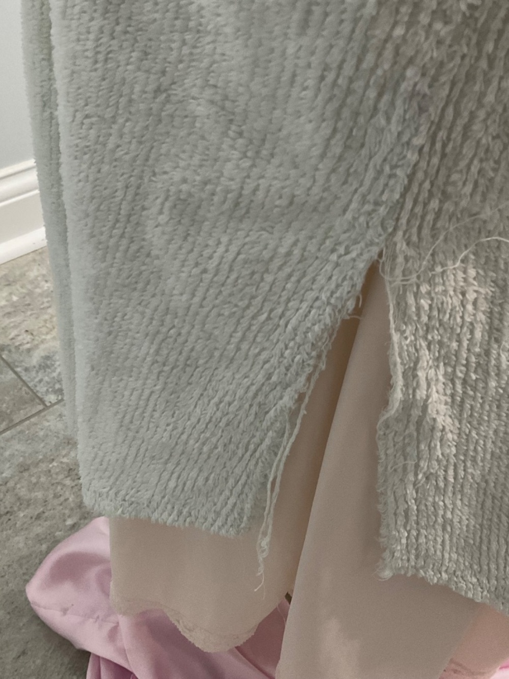 Chenille robe,green. 3X - Picture 10 of 10